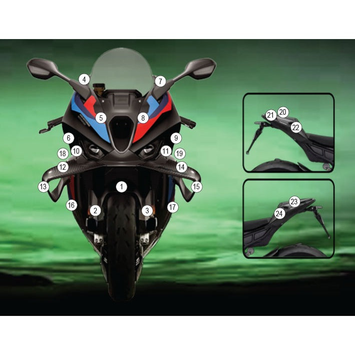 Eazi-Grip Paint Protection Film for BMW M 1000 RR, matte
