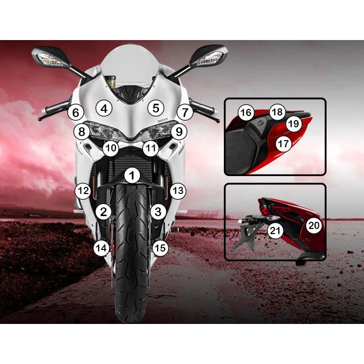 Eazi-Grip Paint Protection Film for Ducati Panigale 1299, gloss