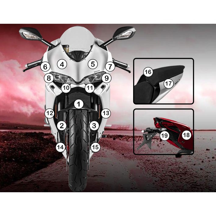 Eazi-Grip Paint Protection Film for Ducati Panigale 959, gloss