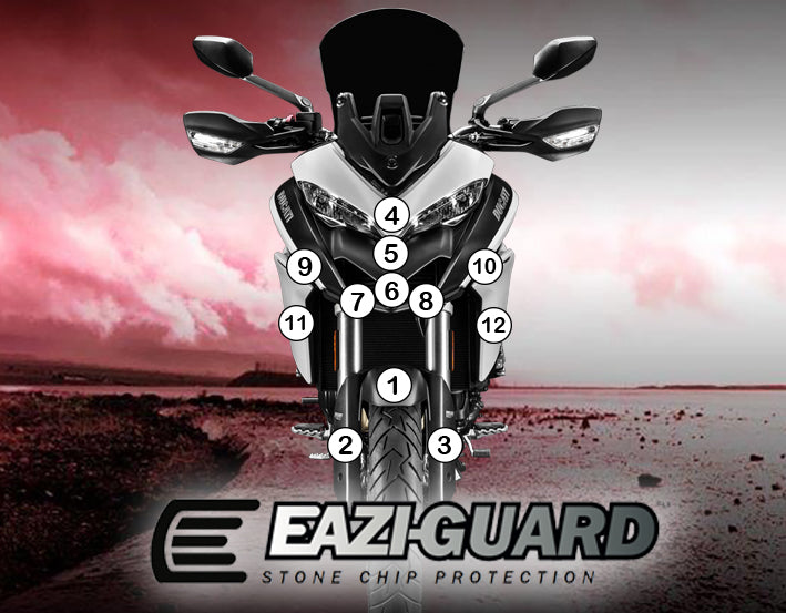 Eazi-Grip Paint Protection Film for Ducati Multistrada 950, gloss
