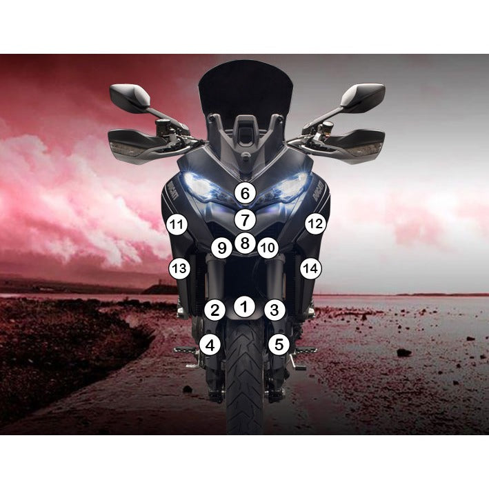 Eazi-Grip Paint Protection Film for Ducati Multistrada 1260 1260S, matte