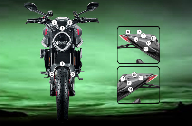 Eazi-Grip Paint Protection Film for Ducati Monster, matte