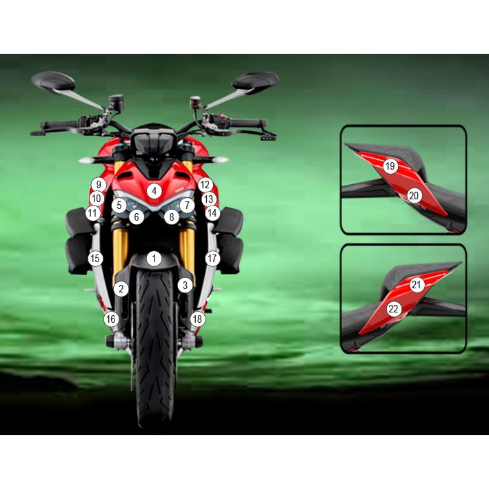 Eazi-Grip Paint Protection Film for Ducati Streetfighter V4, gloss