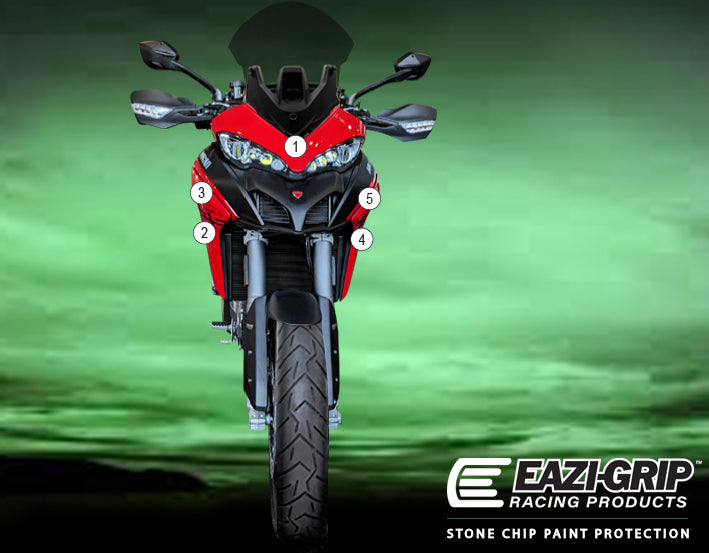 Eazi-Grip Paint Protection Film for Ducati Multistrada V2, gloss