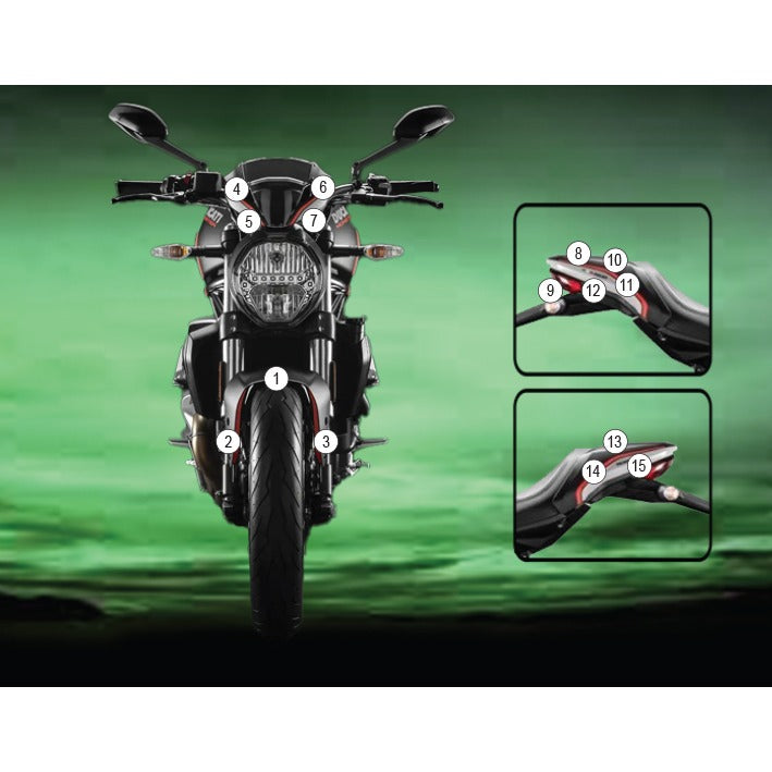 Eazi-Grip Paint Protection Film for Ducati Monster 821, gloss