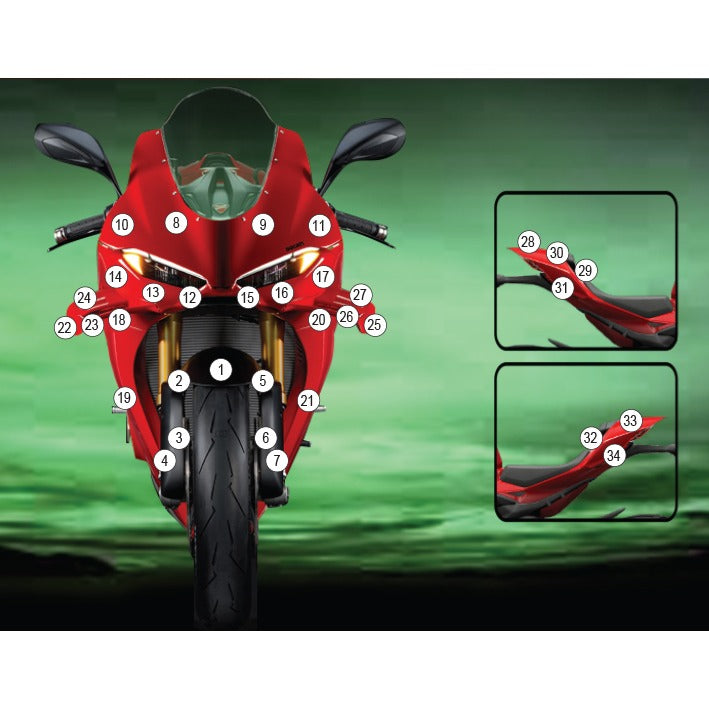 Eazi-Grip Paint Protection Film for Ducati Panigale V4, matte