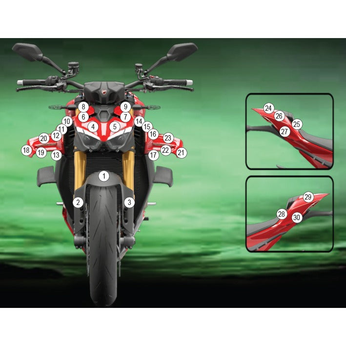 Eazi-Grip Paint Protection Film for Ducati Streetfighter V4, matte