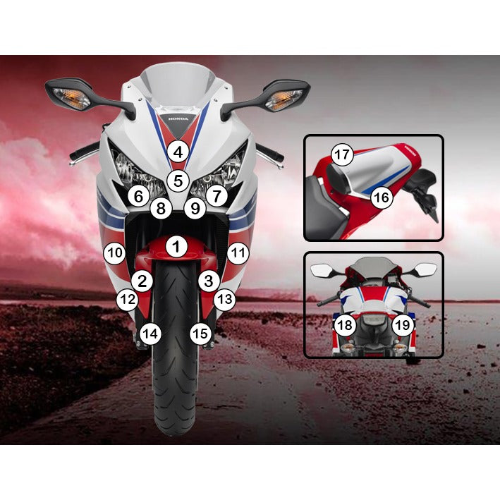 Eazi-Grip Paint Protection Film for Honda CBR1000RR, gloss