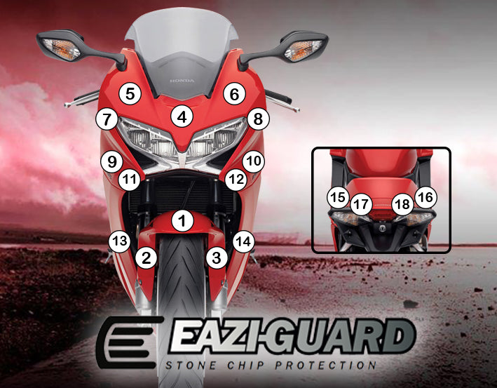 Eazi-Grip Paint Protection Film for Honda VFR800, gloss