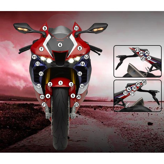 Eazi-Grip Paint Protection Film for Honda CBR1000RR-R, gloss