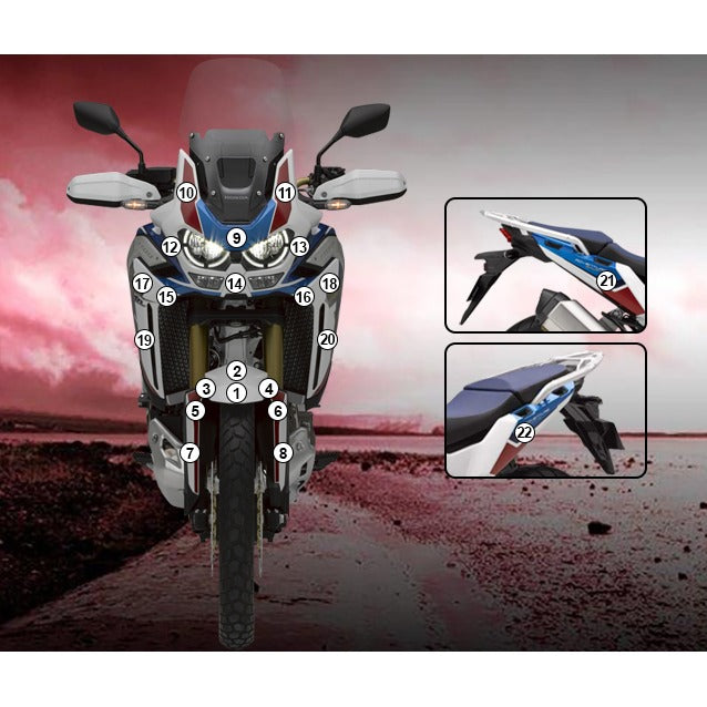 Eazi-Grip Paint Protection Film for Honda Africa Twin Adventure Sports, matte