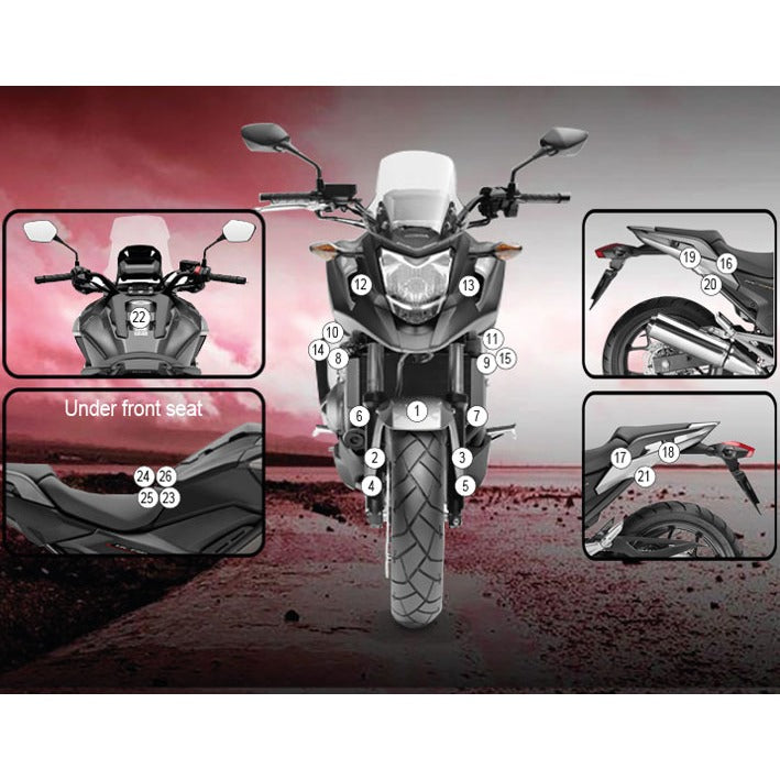 Eazi-Grip Paint Protection Film for Honda NC750X, gloss