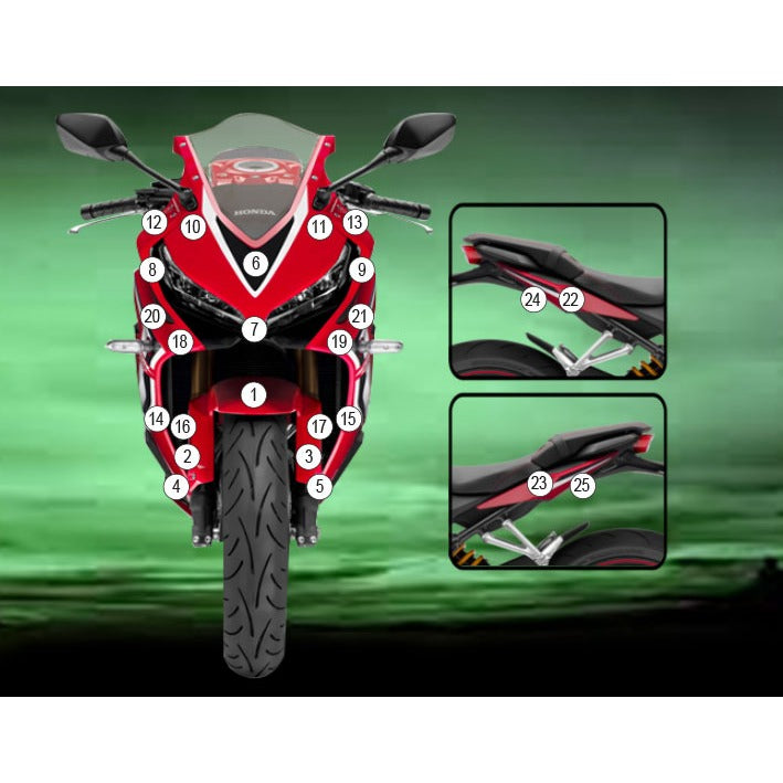 Eazi-Grip Paint Protection Film for Honda CBR650R, matte