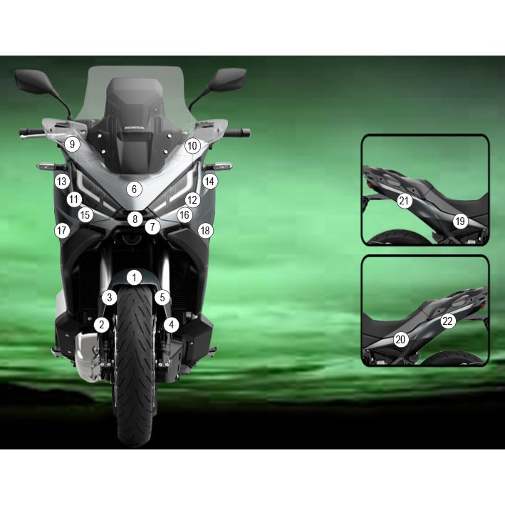 Eazi-Grip Paint Protection Film for Honda NT1100, matte