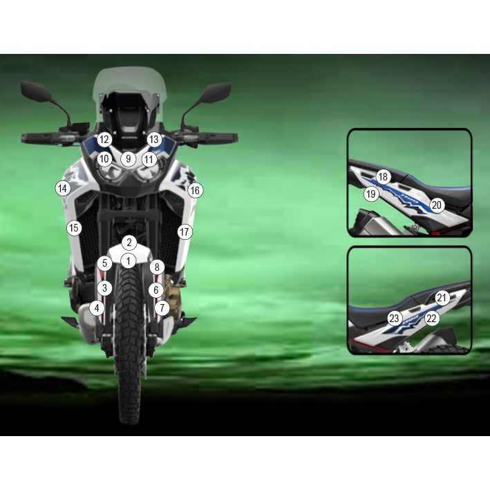 Eazi-Grip Paint Protection Film for Honda Africa Twin, matte