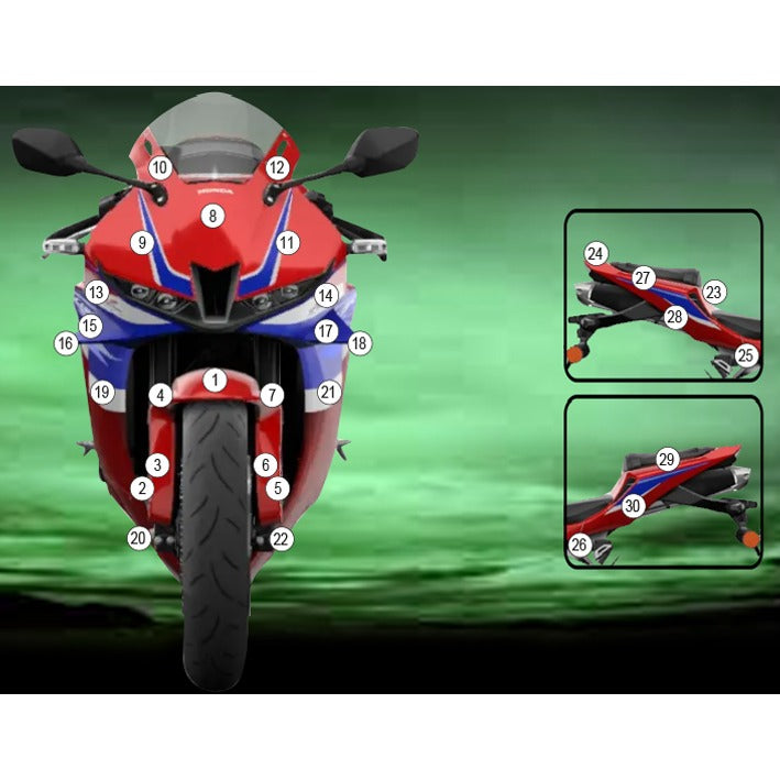 Eazi-Grip Paint Protection Film for Honda CBR600RR, matte