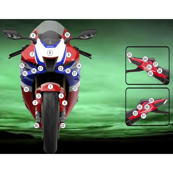 Eazi-Grip Paint Protection Film for Honda CBR1000RR-R, gloss