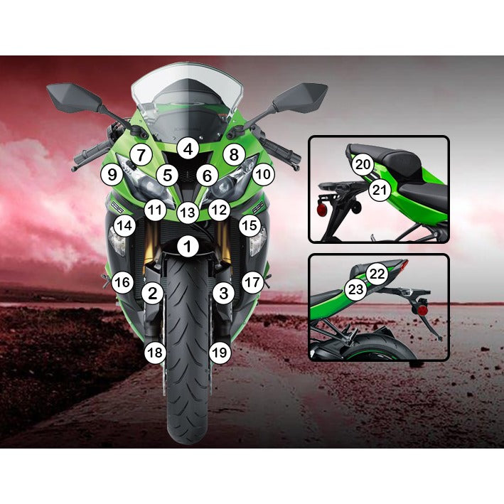 Eazi-Grip Paint Protection Film for Kawasaki ZX-6R, matte