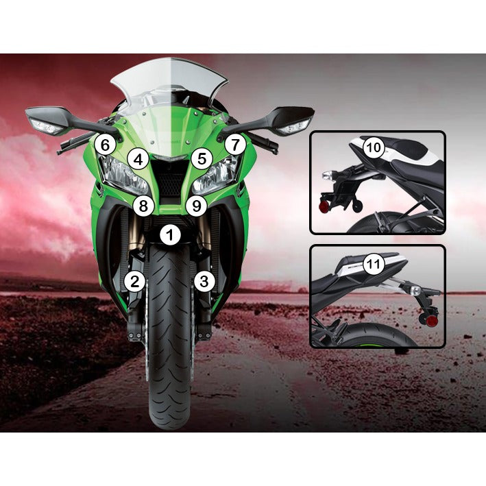 Eazi-Grip Paint Protection Film for Kawasaki ZX-10R, matte