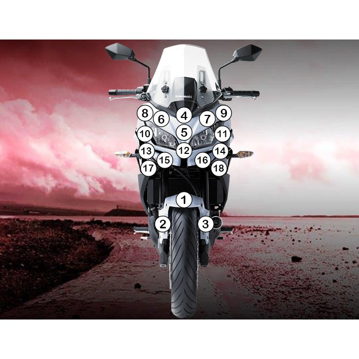 Eazi-Grip Paint Protection Film for Kawasaki Versys 650, gloss
