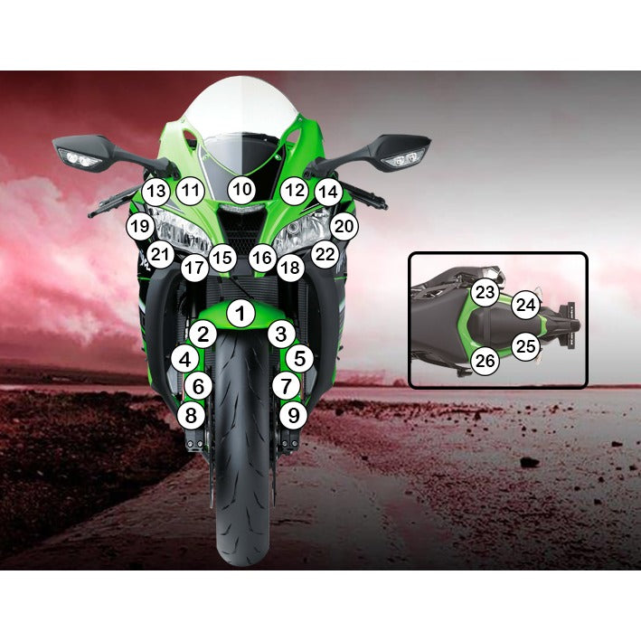 Eazi-Grip Paint Protection Film for Kawasaki ZX-10R, gloss