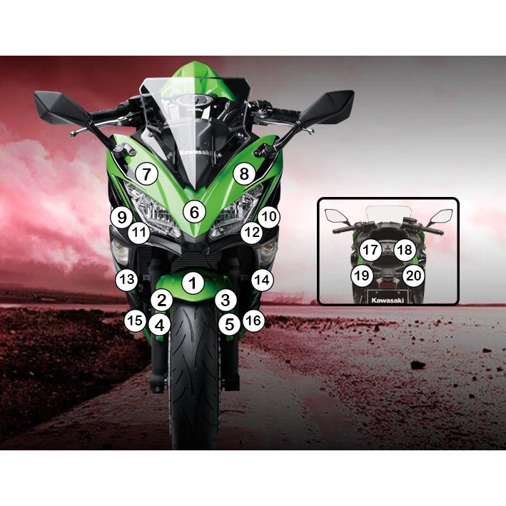 Eazi-Grip Paint Protection Film for Kawasaki Ninja 650, gloss