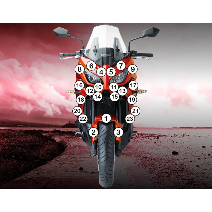 Eazi-Grip Paint Protection Film for Kawasaki Versys 1000, matte