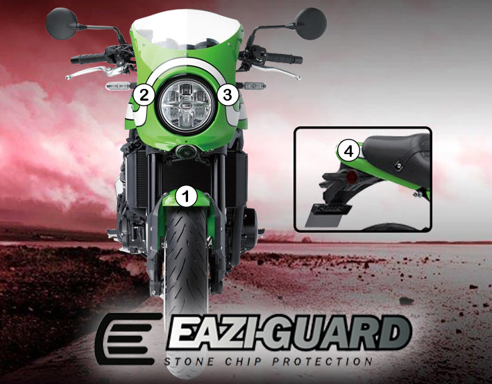 Eazi-Grip Paint Protection Film for Kawasaki Z900RS Cafe, gloss
