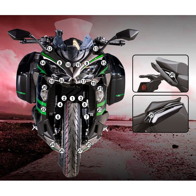 Eazi-Grip Paint Protection Film for Kawasaki Ninja 1000SX, matte