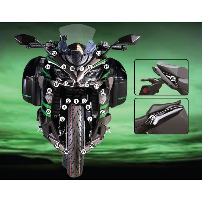 Eazi-Grip Paint Protection Film for Kawasaki Ninja 1100SX, matte