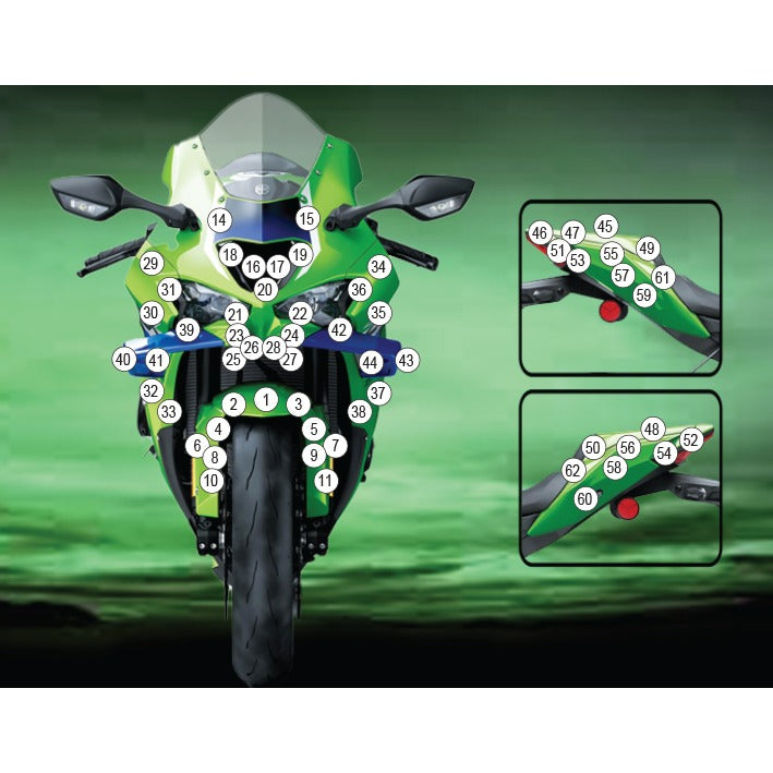 Eazi-Grip Paint Protection Film for Kawasaki Ninja ZX-10R RR, matte