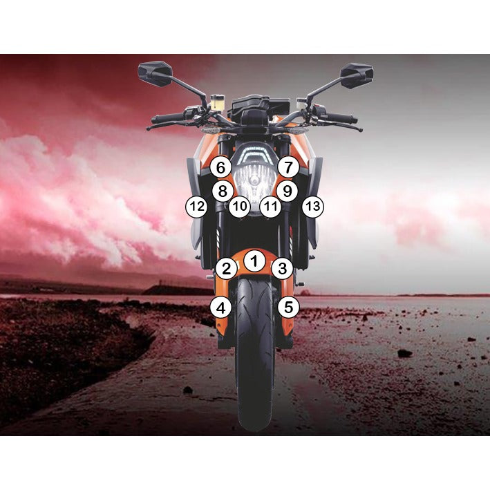 Eazi-Grip Paint Protection Film for KTM 1290 Super Duke R, gloss