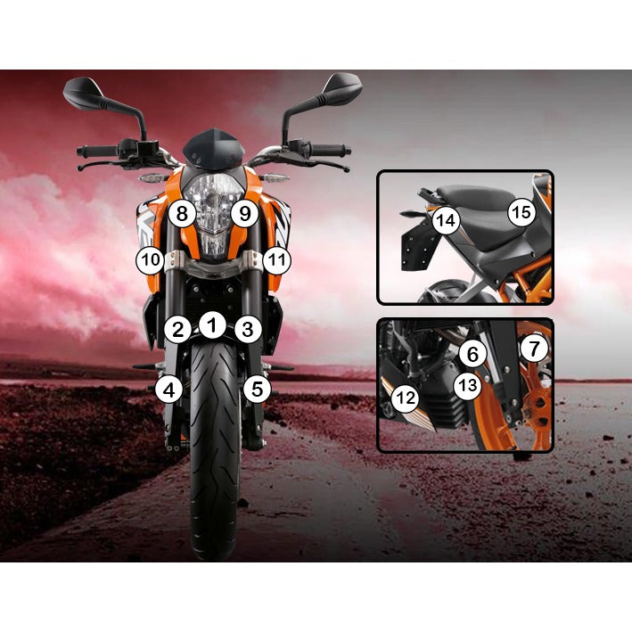 Eazi-Grip Paint Protection Film for KTM 390 Duke, matte