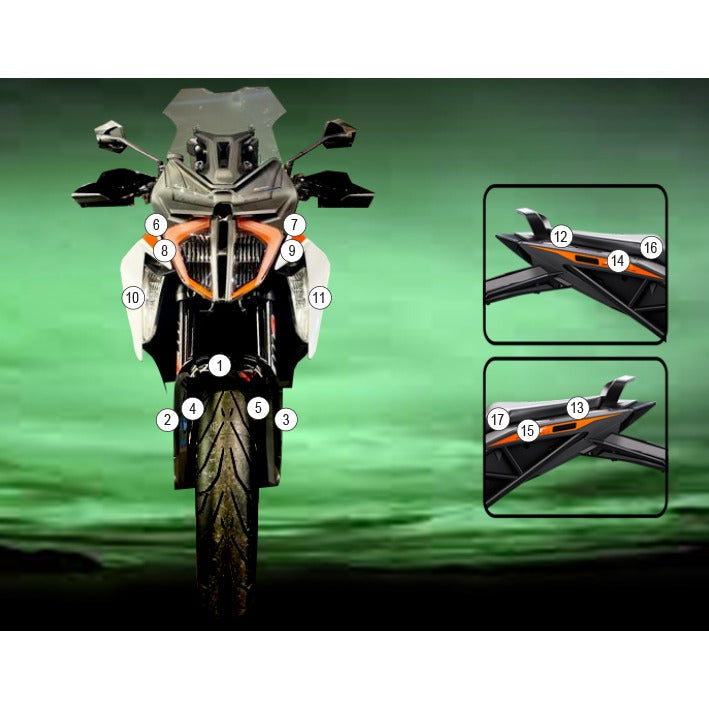 Eazi-Grip Paint Protection Film for KTM 1290 Super Duke GT, matte