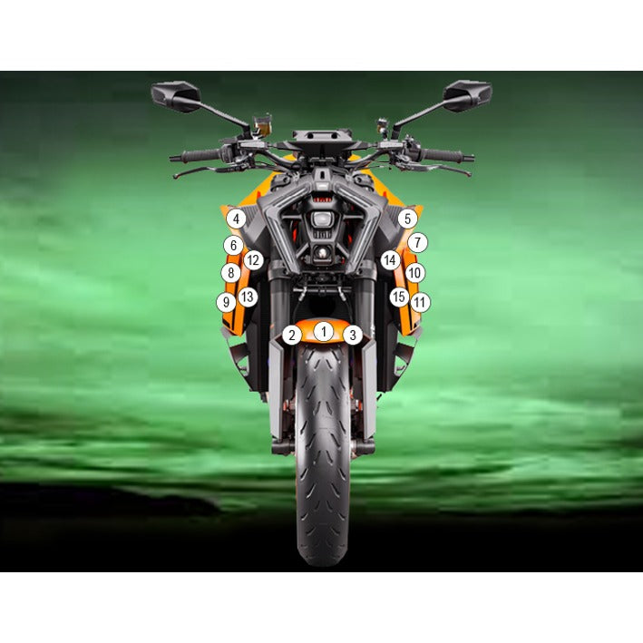 Eazi-Grip Paint Protection Film for KTM 1390 Super Duke R, matte