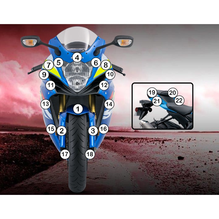 Eazi-Grip Paint Protection Film for Suzuki GSX-R 600 / 750, gloss