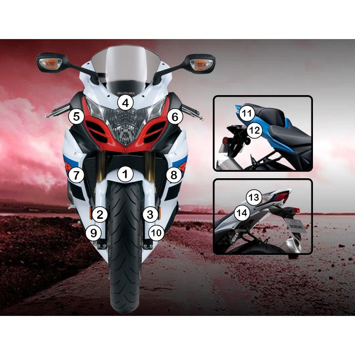 Eazi-Grip Paint Protection Film for Suzuki GSX-R 1000, matte