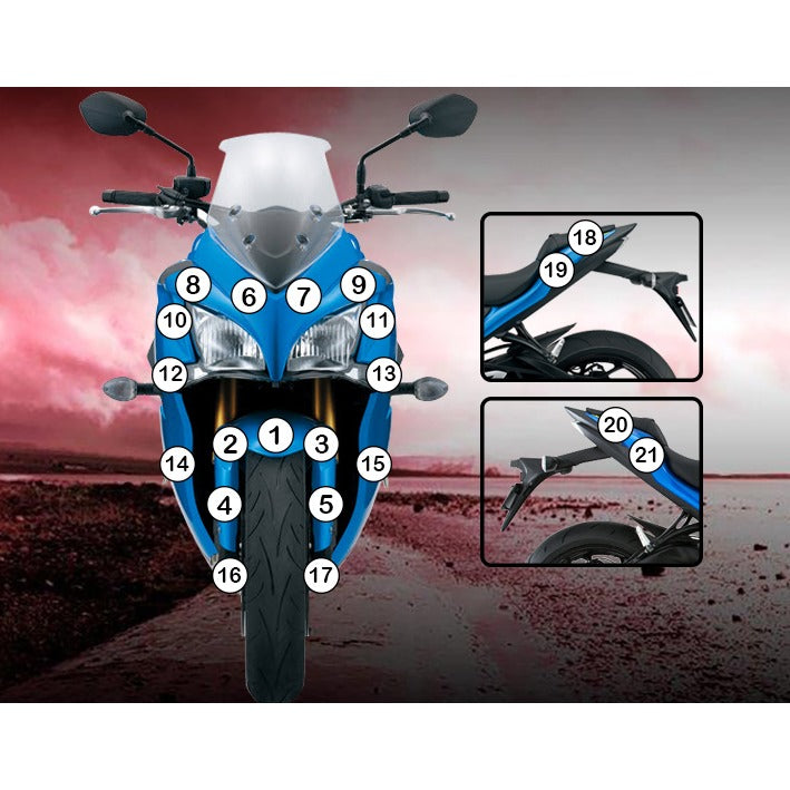 Eazi-Grip Paint Protection Film for Suzuki GSX-S 1000F, matte