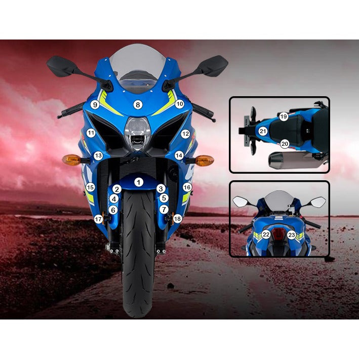 Eazi-Grip Paint Protection Film for Suzuki GSX-R 1000, matte