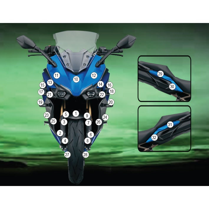 Eazi-Grip Paint Protection Film for Suzuki GSX-S 1000 GT, matte