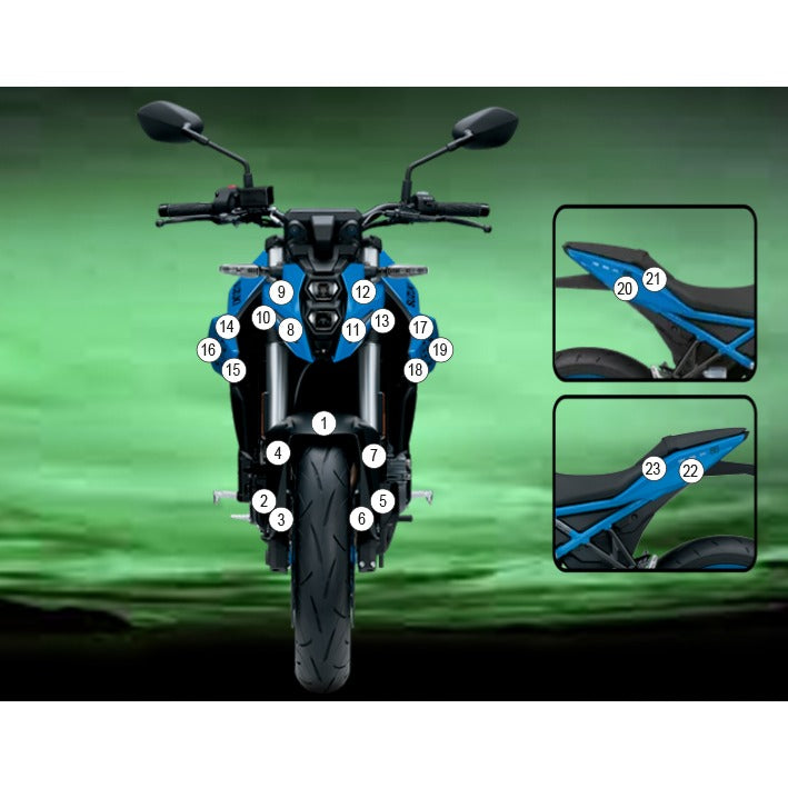 Eazi-Grip Paint Protection Film for Suzuki GSX-8S, matte