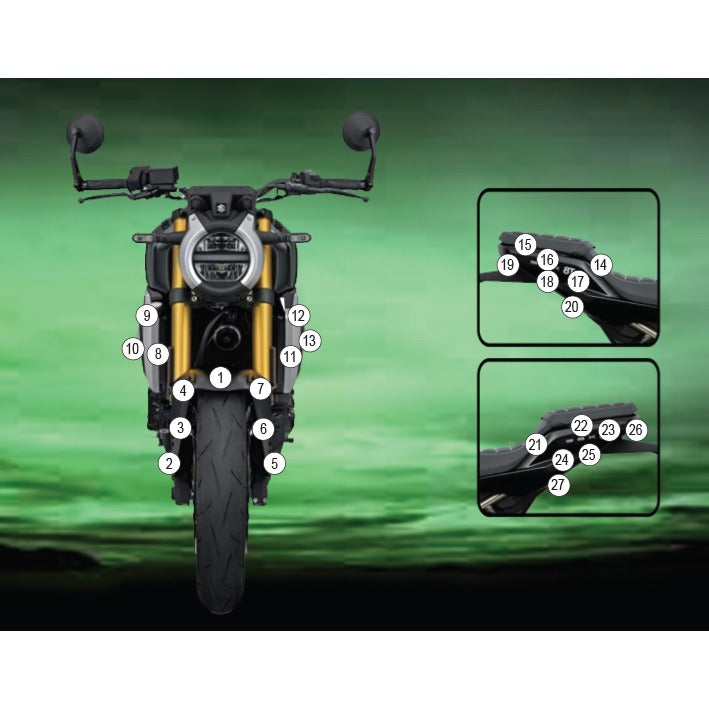 Eazi-Grip Paint Protection Film for Suzuki GSX-8T, gloss