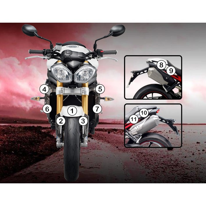 Eazi-Grip Paint Protection Film for Triumph Speed Triple, gloss