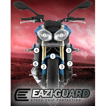 Eazi-Grip Paint Protection Film for Triumph Street Triple / R, gloss