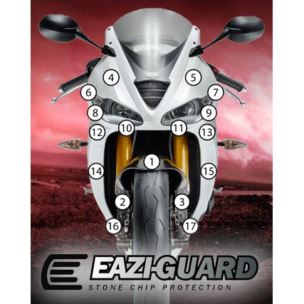 Eazi-Grip Paint Protection Film for Triumph Daytona 675 / R, matte