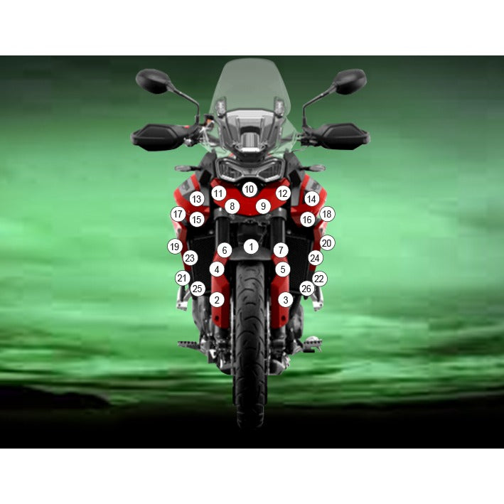 Eazi-Grip Paint Protection Film for Triumph Tiger 900 GT 850 Sport, gloss