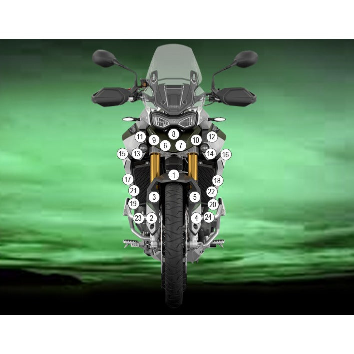 Eazi-Grip Paint Protection Film for Triumph Tiger 900 Rally Pro, matte