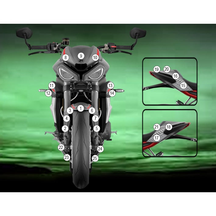 Eazi-Grip Paint Protection Film for Triumph Street Triple RS, matte