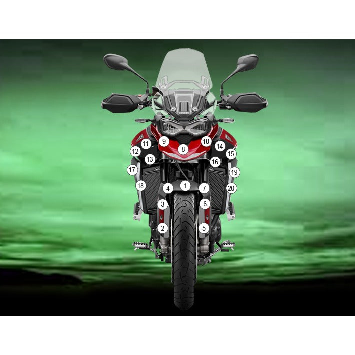 Eazi-Grip Paint Protection Film for Triumph Tiger 900 GT, gloss