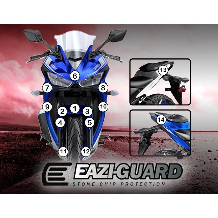 Eazi-Grip Paint Protection Film for Yamaha YZF-R3, matte